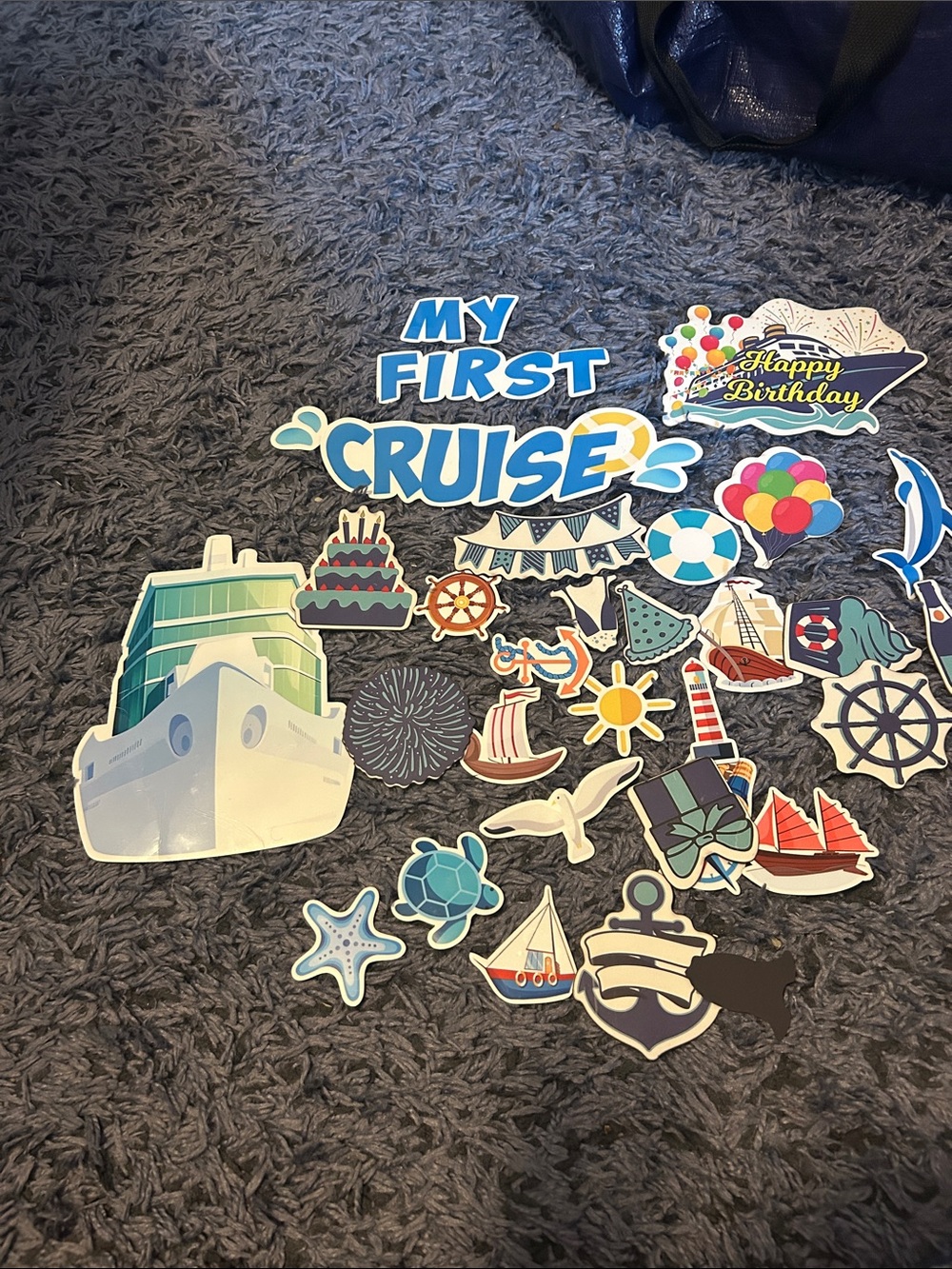 My First Cruise and Birthday Cruise door magnet set.